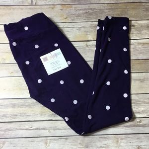Lularoe Polka Dot Leggings OS